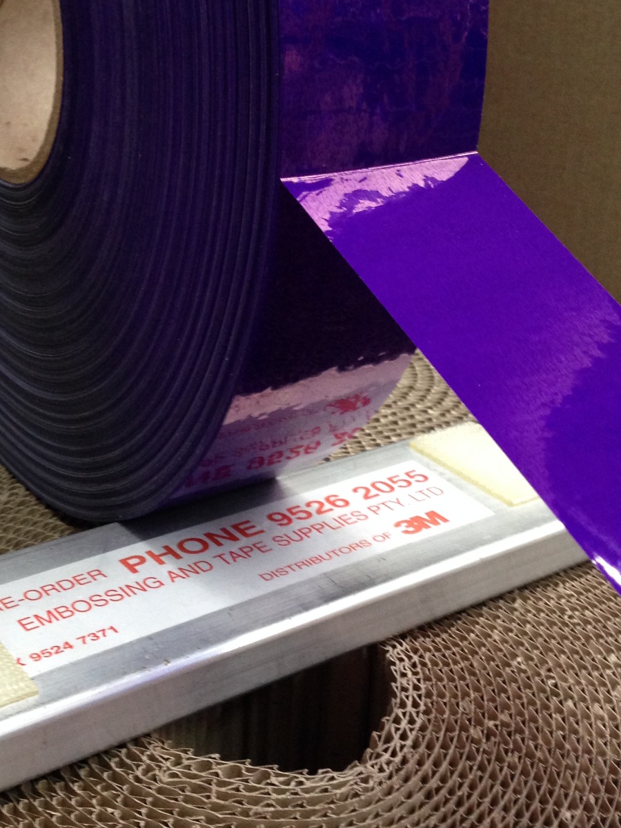 We supply custom coloured machine tape (for carton sealing machines) throughout Australia